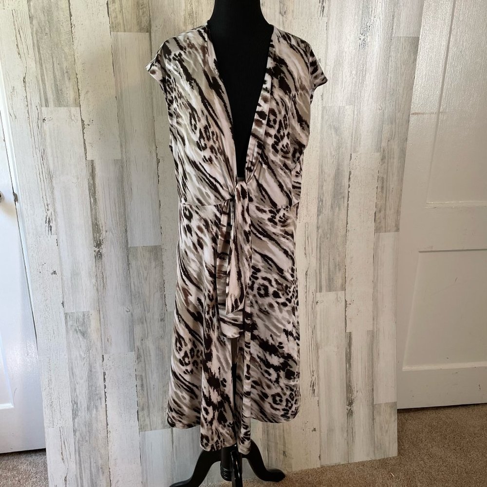 Miraclesuit Women's Size Medium Swim Must Have Cap Sleeve Dress Coverup Slinky